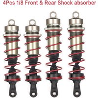 100% ZD Racing Oli 120mm Front & 143mm Rear Metal Shock Absorber Damper for JLB HSP DHK HPI Hongnor DF-Model 1/8 RC Car Truck