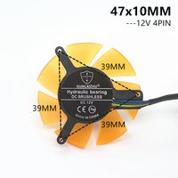 High Quality Ultra Quiet 45MM 47MM Graphics Card For ZOTAC Fan Blade 45MM Diameter 39mm Hole Pitch 12V 4pin