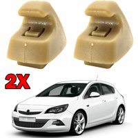 2X Sun Visor Clips For Opel Vauxhall Astra J K Insignia A B Karl VIVA Mokka Crossland x Ampera Zafira Tourer C For Buick Cascada