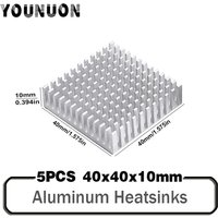 5Pcs YOUNUON 40mm heatsink 40 x 40 x 10mm 11mm Aluminum CPU CPU Card Cooling Cooler Heat Sink Heatsink