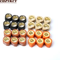 6pc Racing Roller Set / Variator Weights 20x12mm 9g 11g 13g 16g For MBK Doodo Flame R F X 125 Skyliner Thunder 125cc 150cc