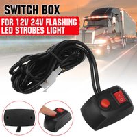 1pcs Car Truck Strobe Light Swithc Box 12V 24V Work Light Bar On/Off Switch Flashing LED Lightbar Beacons Lamp Switch