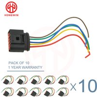 1/2/4/8/10 5 Pin MAF Mass Air Flow Sensor Connector Pigtail Harness Plug For Audi VW BMW Land Rover OEM 1J0973775A 1J0 973 775A
