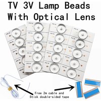 30 Pcs high quality 6V 3V SMD Lamp Beads with Optical Lens Fliter for 32-65 inch LED TV Repair CL-40-D307-V3 100%NEW