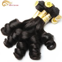 5Pcs/Lot Loose Wave Bundles Brazilian Hair Weave Bundle Egg Curl Natural Color Human Hair Extensions For Black Women