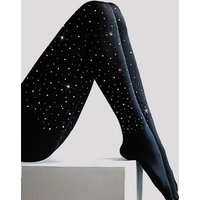 2021 Sexy Women Plus Size Rhinestone Tights 100DEN Stretchy Bling Crystal AB Autumn Winter Diamond Thick High Quality Pantyhose