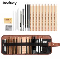 29Pcs Sketch Pencil Set Professional Drawing Pencils Bags Portable Outdoor Travel Ketching Painter School Students Art Supplies