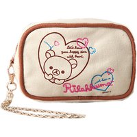 New Cute Rilakkuma Girls Children Canvas Coin Purse Case Make up Cosmetics Bags Card Purse Small Wallets For Women