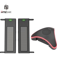 HTZSAFE Solar Beam Sensor Driveway Alarm System-400 Meters Wireless Range- 60 Meters Sensor Range-DIY Home Security Alerts