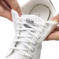 Elastische Keine Krawatte Schnürsenkel Schnürsenkel Für Kinder und Erwachsene Sneakers Schnürsenkel Schnell Faul Metall Lock Saiten Seil Runde schnürs