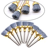 20pcs/bag Silicon Carbide Polishing Brush for Dental Latch Bowl Flat Teeth Polisher Prophy Brushes for Contra Angle