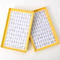 Wholesale 100pcs/Lots Crystal Metal Finger Jewelry Rings For Women Party Gift Wedding Band Size 6 to 9 image 4