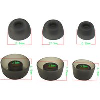 S/M/L Silicone Ear Tips In-Ear Tips Earbuds for Jabra Elite 75t/ 65t/ Active/ Sport Evolve Wireless Headphones Ear Sleeve