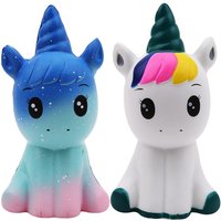 New Squishy Cute Unicorn Simulation Animal Doll PU Bread Slow Rising Scented Soft Squeeze Toy Stress Relief for Kid Xmas Gift