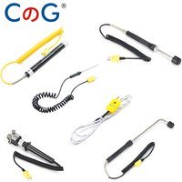 CG WRNM-01/02 K Type Temperature Sensor Probe Hand Holder Temperature Controller Surface Thermocouple For Hot Roller