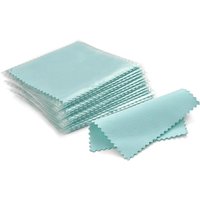 50/10 pcs 8x8cm Silver Polishing Cloth Jewelry Cleaning Anti Tarnish Reusable Soft Wiping Cloth Keep Jewelry Shining Tools