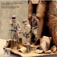 1/35 Resin model kits DIY figure DIY 3 soldier +Scenes colorless and self-assembled A-496