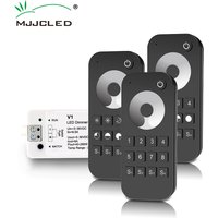 LED-Dimmer RF 12 V 24 V 36 V 5 V 1 bis 8 Zonen 2,4 G Wireless Touch-Fernbedienung Dimmer-Schalter für einfarbige LED-Streifen