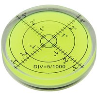 Universal 60*12mm Spirit Bubble level Degree Mark Surface Circular Level Bubble for Measuring Tool Green Color Horizontal Bubble