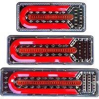 2x24V LED étanche arrêt arrière indicateur de recul camion remorque caravane Van lampe frein inverse feu antibrouillard de circulation.