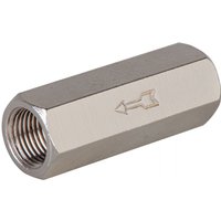 1/8"&1/4"BSPP FemalexMale Brass Full Port Pneumatic Check Valve(One Way Non-Return)for Air,Water,Oil,Gas&Air Suspension Systems