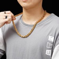 Kalen 316L Stainless Steel Thick Link Chain Necklace For Men 8MM Width Male Trend Jewelry Shiny Emperors Chain Accessories Gift