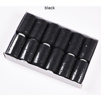 12Rolls Hair Weaving Thread Cotton Sewing Thread With 5pcs C curved needles for hair weft,clips in hair