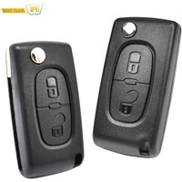 Car Key Remote Flip Key Shell Case 2 Buttons CE0523 CE0536 For Peugeot 308 207 307 3008 5008 807 For Citroen C2 C3 C4 C5 C6 C8