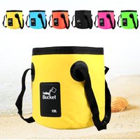 12L Wasserdicht Falten Eimer Auto Waschen Eimer Multifunktions Schüssel Waschbecken Waschen Tasche Tragbare Outdoor Reise Faltbare Wasser Eimer