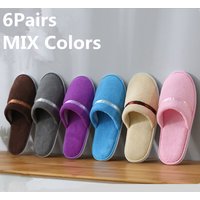 5 Pairs of a Dozen Slippers Men Women Hotel Disposable Slippers Hospitality Travel Comfortable High-Quality Slides Sandals
