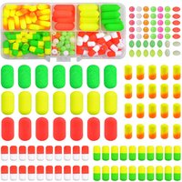 111Pcs Foam Fishing Float Strike indicator catfish buoy Floating Buoys Floats Bobbers for Pompano Bottom Rigs Fishing Accessorie