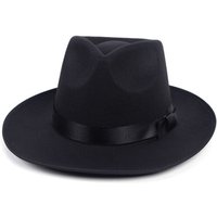 Fedora-Hut, Retro-Zylinder, britischer Jazz-Hut, männlich, Michael Jackson-Hut, Herbst und Winter, Unisex-Hut mit großer Krempe