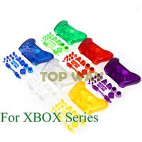 1set Clear Transparent Replacement Housing Shell for Xbox Series X S Controller Case Faceplate Cover RB LB RT LT Buttons Mod