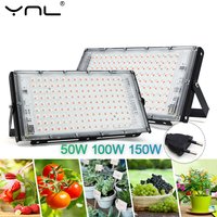LED Grow Light 50W 100W 150W 220V Full Spectrum Phyto Lamp For Plant Outdoor Indoor Hydroponics Greenhouse Seeds Growth Lighting
