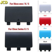 JCD 1PCS Replacement Plastic Shell Battery Back Cover Lid Door for XBox One Series S X Controller Plate Case