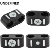 4 Pcs Universal Motorcycle Brake Throttle Cable Clamp Clip Holder Organizer Wire Line Clamp For 1984-2021 Harley All Models