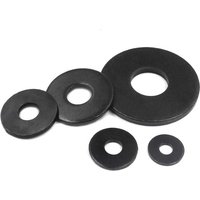 1/50Pcs Non-standard Black Carbon Steel Large Size Oversize Big Wider Flat Washer M3 M4 M5 M6 M8 M10 M12 M14 M16 Plain Gasket