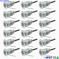 Wodoodporny IP67 1W Mini LED światło podziemne DC12V ogród Inground lampa zewnętrzny reflektor punktowy Yard Deck krajobraz oświetlenie gruntowe