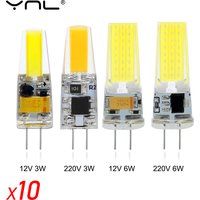 10pcs LED G4 COB Lamp AC DC 12V 220V Mini Dimming G4 LED Bulb Lampada LED Lighting Replace Halogen Spotlight Chandelier LED Lamp