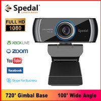 Spedal C920 1080p Hd Webcam with Microphone 100°Wide Angle Video Conferencing Live Streaming Free Drive for PC Mac Laptop