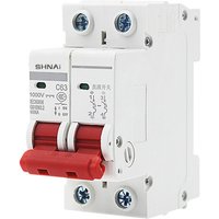 2P DC 1000V Solar Mini Circuit Breaker 6A/10A/16A/20A/25A/32A/40A/50A/63A DC MCB for PV System