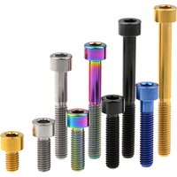 AliExpress Wanyifa Titanium Bolt M5 x 10 12 16 18 20 23 25 30 35 40 45 50 55 60mm Allen Key Square Head Screw for Bicycle Stem Seatpost