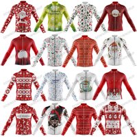 AliExpress DOWNORUP Christmas Long Sleeve Cycling Jersey Men Cycling Clothing Larga Maillot Ciclismo MTB Outdoor Sports Coat 16 Style
