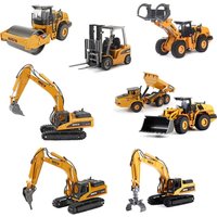 High-quality construction vehicle model toys,1:50 metal excavator, forklift, dump truck model,1:50 vehicle collection