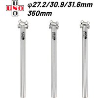UNO Fahrrad-Sattelstütze MTB Silber Sattelstütze 27,2/30,9/31,6 Fahrrad-Aluminium-Sattelstütze 350mm Fahrrad-Sattelrohr Steuerrohr Fahrradzubehör