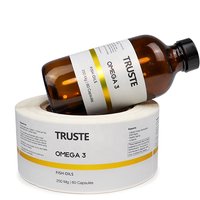Customized Coated Paper Pharmaceutical Bottle Stickers Eco-friendly Ink Roll Printing Cosmetic Packaging Label with Gold Foil