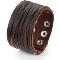 2025 Trend Jewelry Vintage Hand Woven Multilayer Leather Bracelet Cuff Wide Leather Men's Bracelet Pulsera Hombre