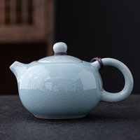 Ge Yao Ceramic Teapot manual Chinese ice crack split teapot can raise Xishi tea pots household Kung Fu tea pot