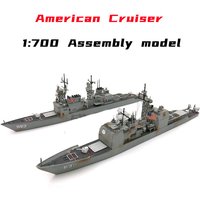 1/700 American Missile Cruiser Model Kits Destroyer Assembly Warship Model Toy