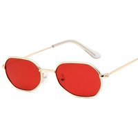 2020 New Red Brand Designer Vintage Oval Sunglasses Woman Retro Clear Lens Eyewear Square Sun Glasses For Female Male UV400